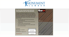 Desktop Screenshot of monumentlumber.com